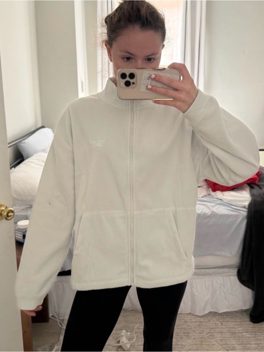 NWT Set Active x Reebok Pale Mint Green Microfleece Jacket